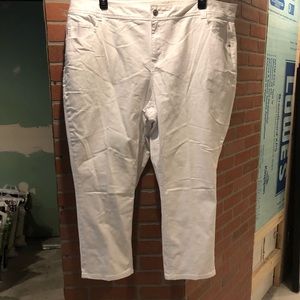 NWT Lane Bryant White Skinny Ankle Jean Size 26